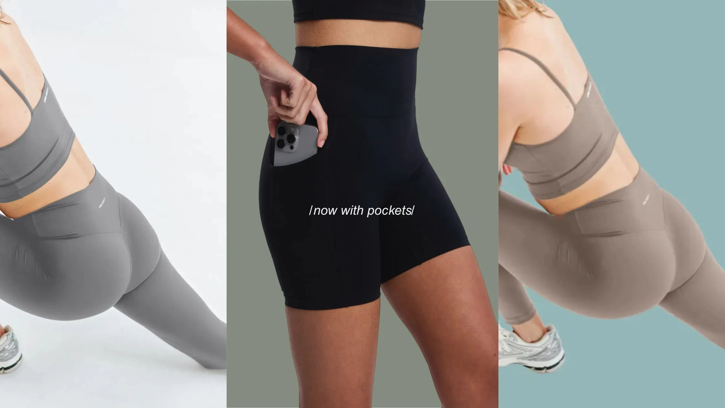 New Addition to Our Core Collection: Activewear Shorts and Leggings with Pockets